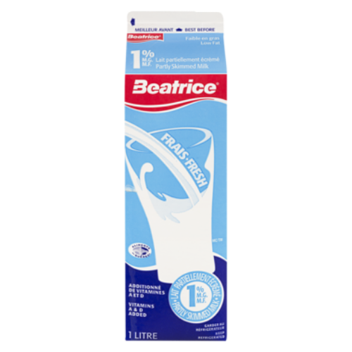 Beatrice Milk, 1%, 1L