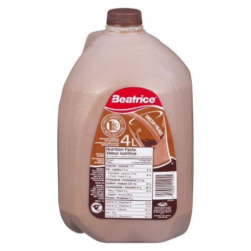 Beatrice Milk, 1% Chocolate, 4L