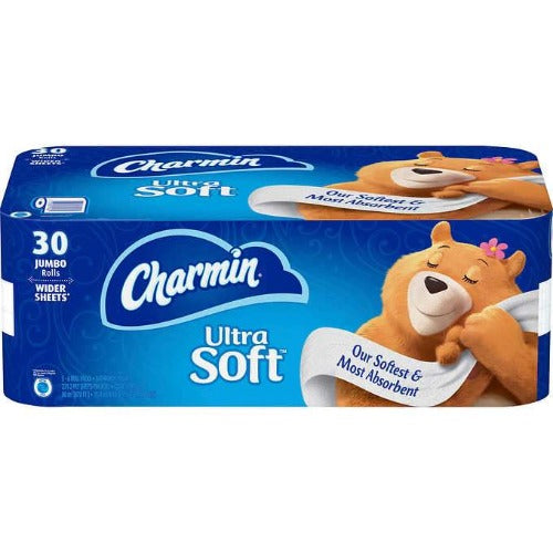 Charmin Toilet Paper, Ultra Soft, 30 Jumbo Rolls
