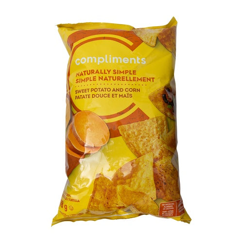 Compliments Sweet Potato Corn Tortilla Chips, 198 g