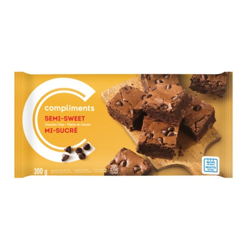 Compliments Semi-Sweet Chocolate Chips, 300g