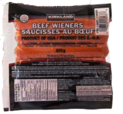 Kirkland All Beef Wieners, 675 g
