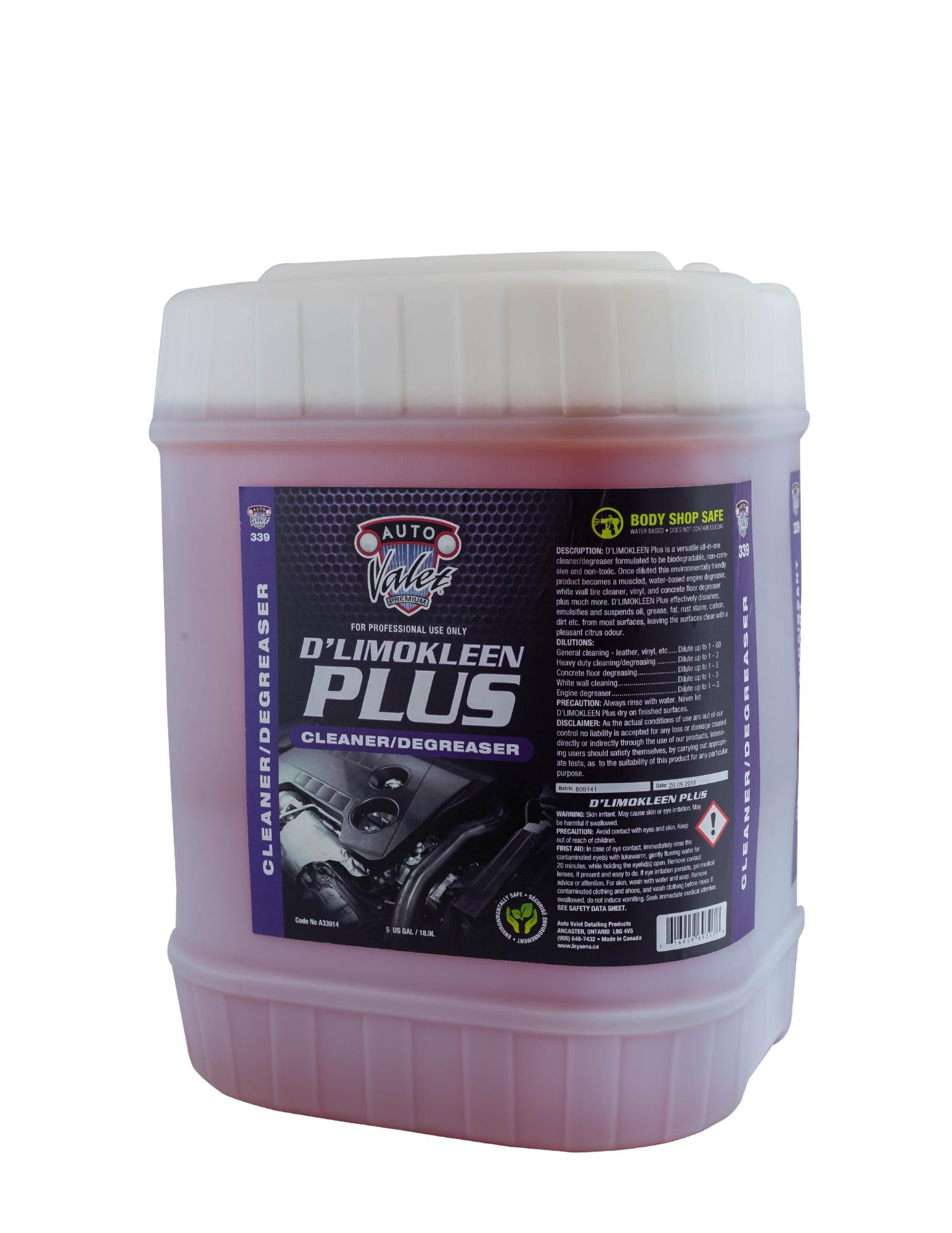 D'LimoKleen Plus Citrus Cleaner/Degreaser, 3633914, 18.9L