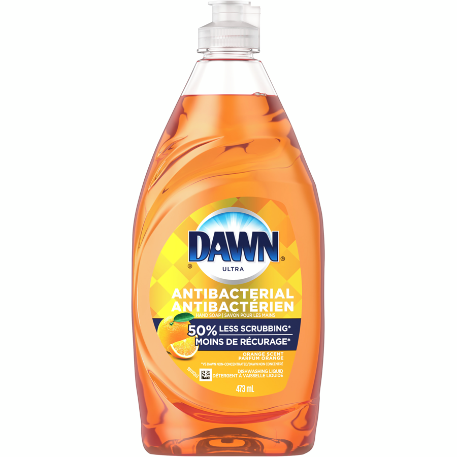 Dawn Dishwashing Liquid, Antibacterial Orange, 473 mL