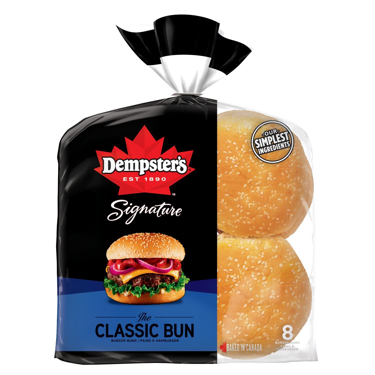 Dempster's Signature Burger Buns, Classic, 8