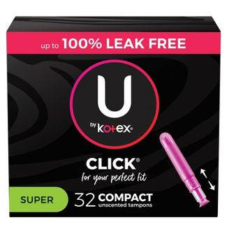 U by Kotex SP Super Tampons, Unscented, 32 EA
