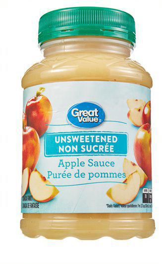 Great Value Applesauce, Unsweetened, 620ml