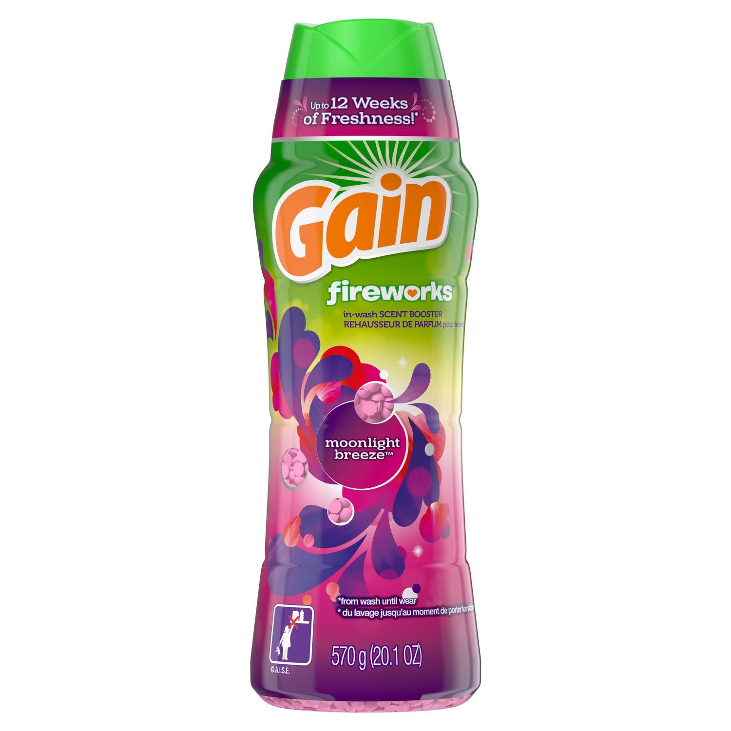 Gain Fireworks Scent Booster, Moonlight Breeze, 570 g