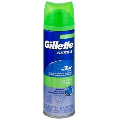 Gillette Shave Gel, Sensitive, 198 g