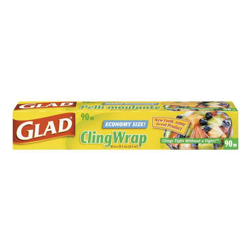 Glad Plastic Cling Wrap, 90 m