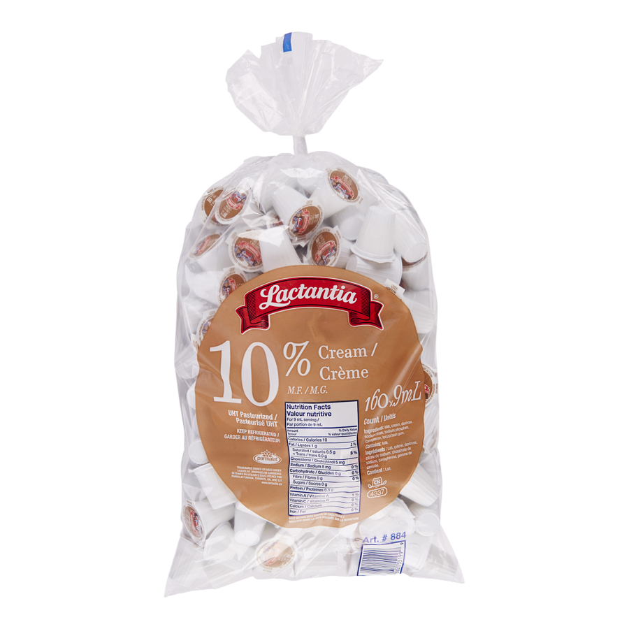 Lactantia Creamers,  10%, 160x9ml