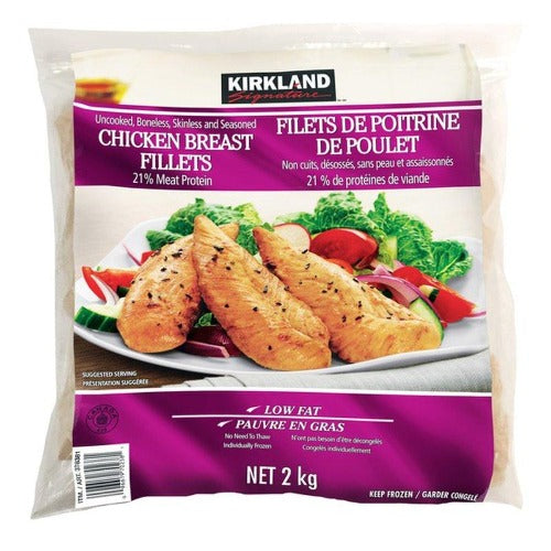 Kirkland Chicken Breast Fillets, Frozen, 2 kg