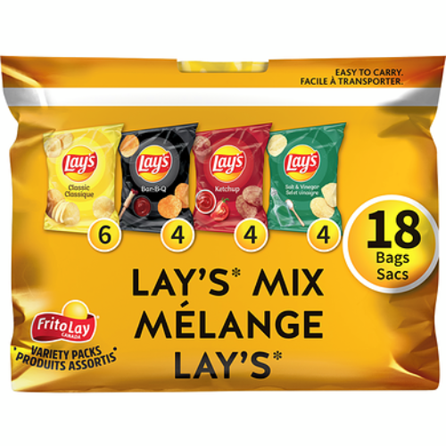 Lay's Chips, Lay's Mix, 18 Bags, 504g