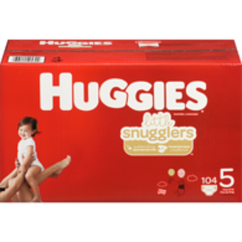 Huggies Diapers, Little Snugglers, Size 5, 104 Diapers