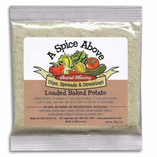 A Spice Above Savory Dip, Loaded Baked Potato
