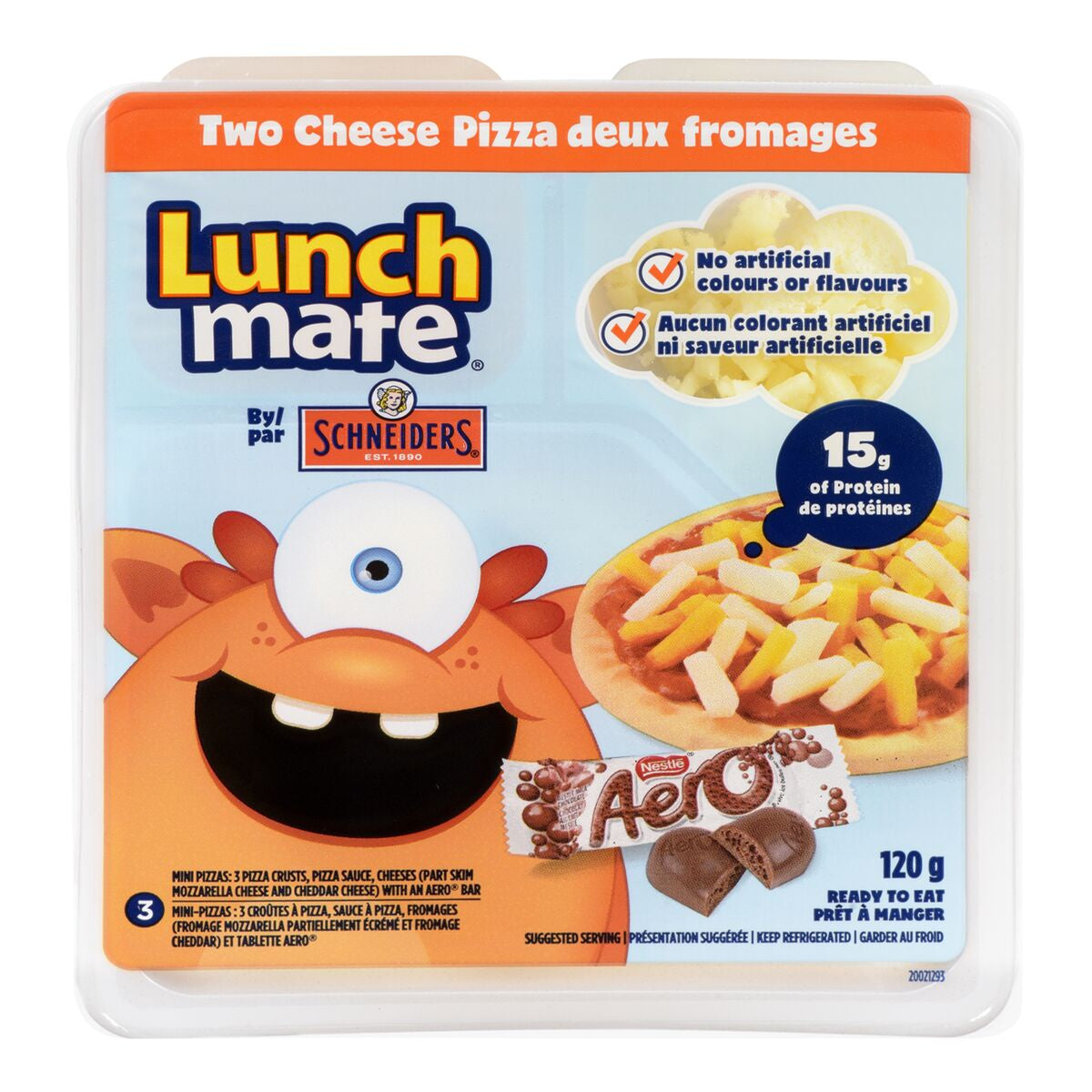 Schneiders Lunch Mate, Two Cheese Pizza, 120g