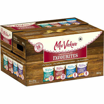 Miss Vickie's Chips, Variety Box, Favourites, 36 x 24g