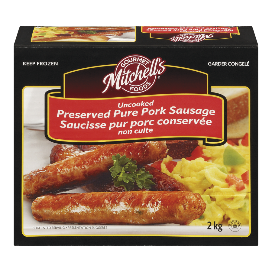 Mitchell's Uncooked Pork Sausages, Frozen, 2 kg