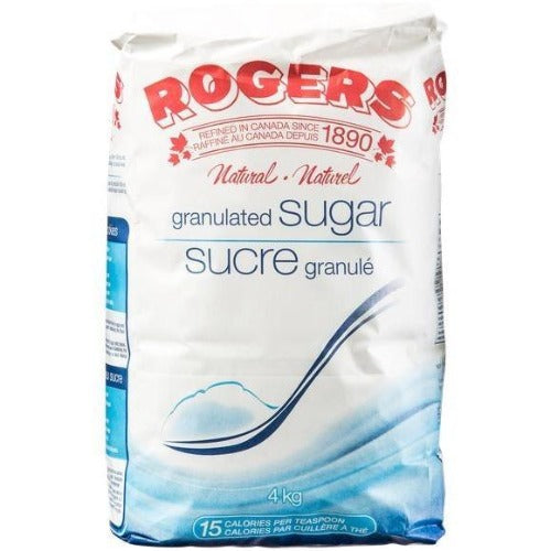 Rogers Granulated White Sugar, 4 kg