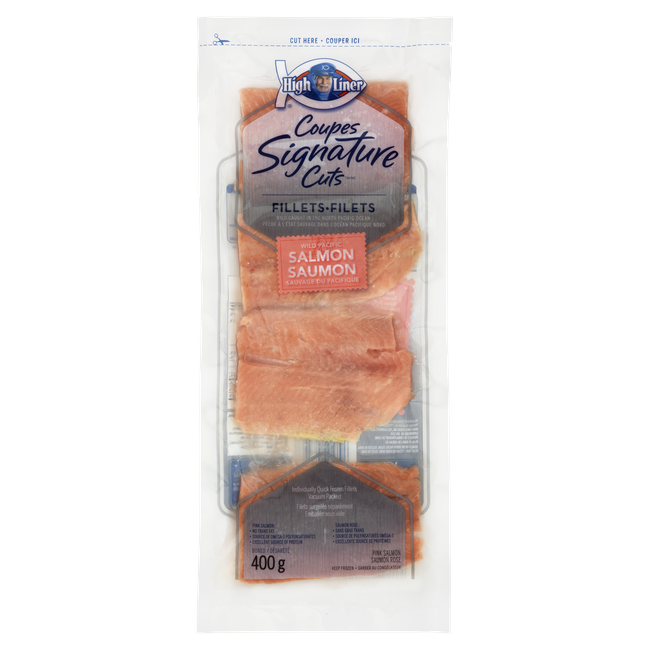 High Liner Signature Cuts, Wild Caught Pacific Salmon, Frozen, 400g