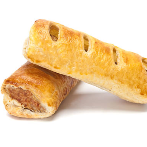 Pre Pak Meats Beef Sausage Rolls, 115g Each, 96