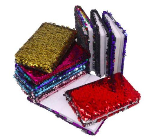 Sequin Cover Notepad/60 Sheets/Assorted Colors