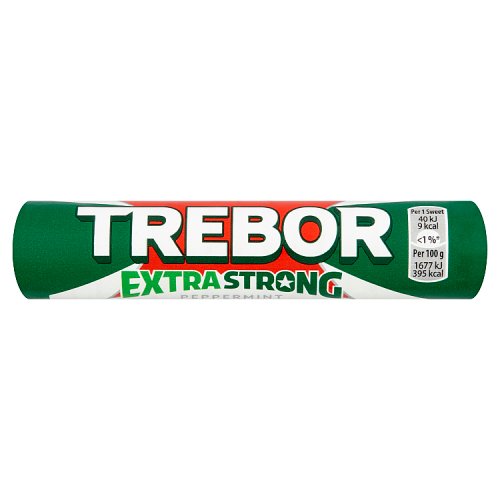 Trebor Extra Strong Mints, Peppermint, 41.3 g