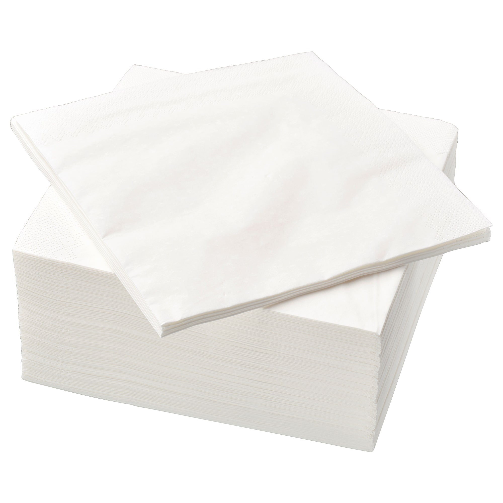 IKEA Napkins, Large 15.75x15.75, White, 100 count