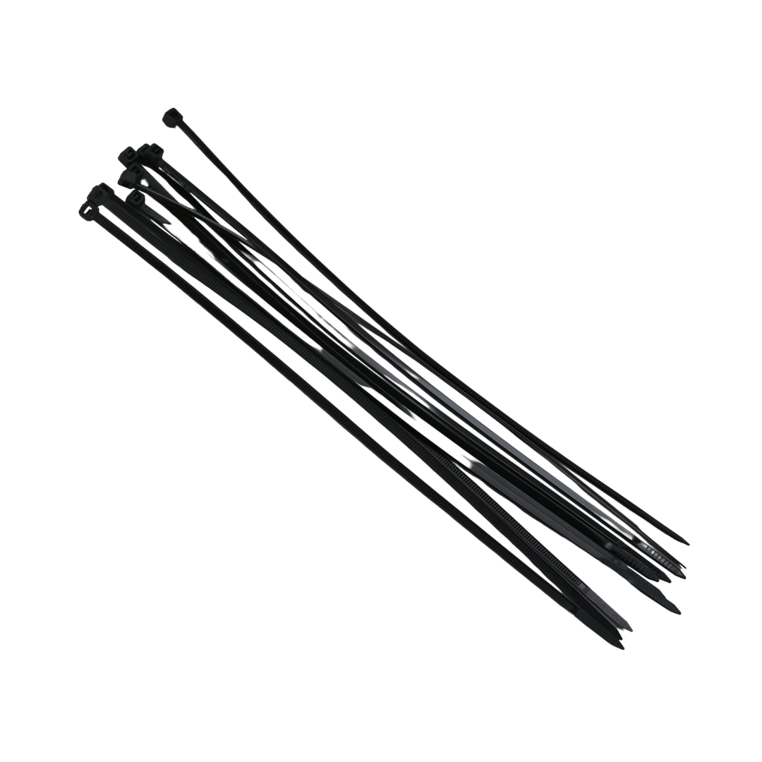 Zip Ties, Black, 7", 100 Pack