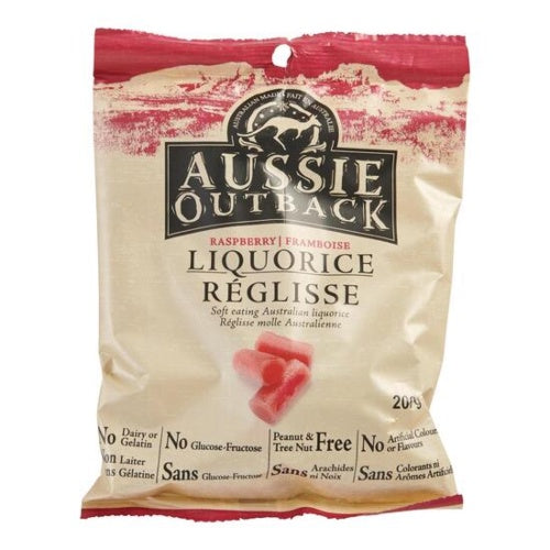 Aussie Outback Liquorice, Raspberry, 200g