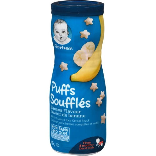 Gerber Baby Puffs, Banana, 42g