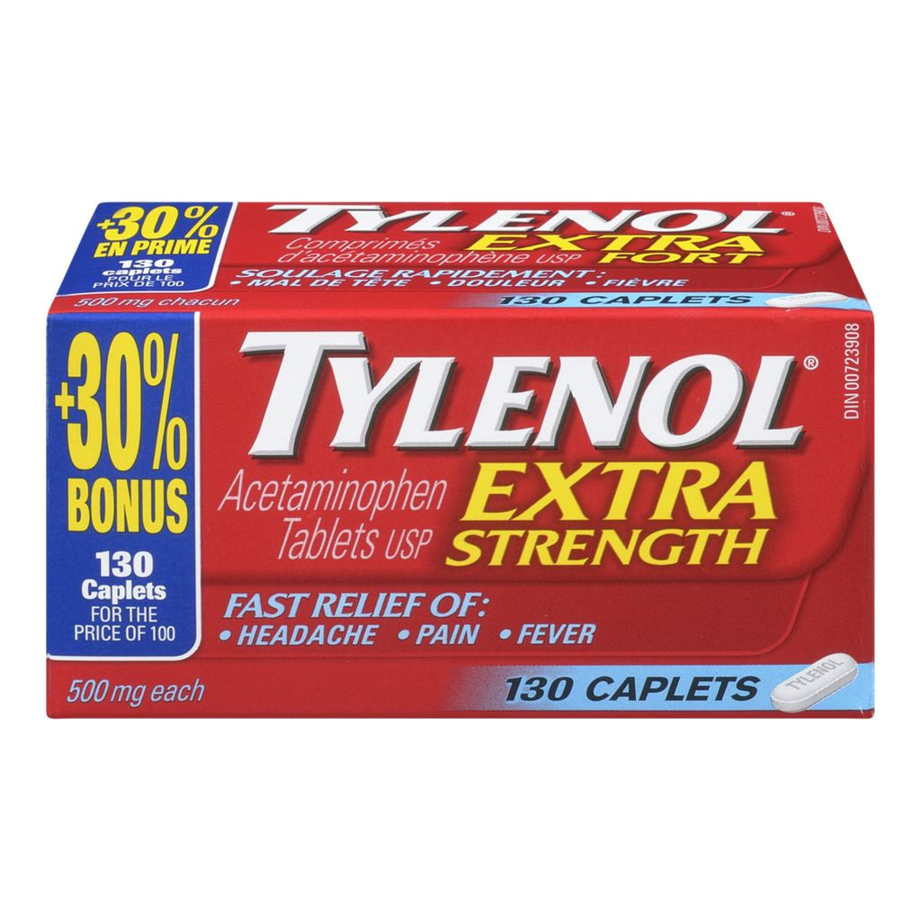 Tylenol Extra Strength, EZ Tablets, 500mg, 100