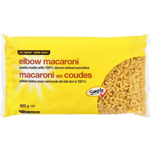 No Name Pasta, Elbow Macaroni, 900g