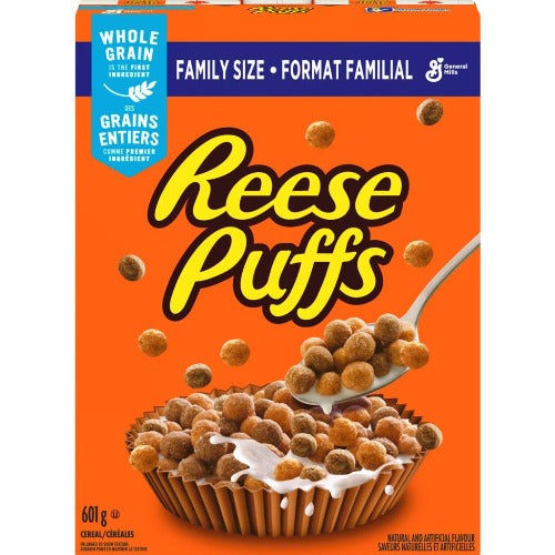 Reese Puffs Cereal, Family Size, 601 g