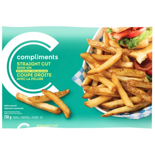 Compliments Fried Potatoes, Straight Cut Sea Salt, 750g