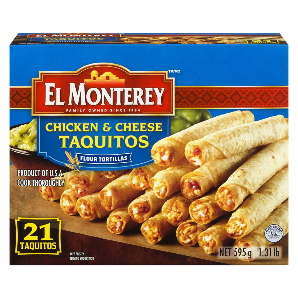 El Monterey, Taquitos, Chicken & Cheese, 595g, 21
