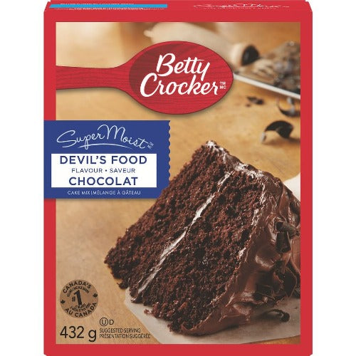 Betty Crocker Cake Mix, Devil's Food,  375 g