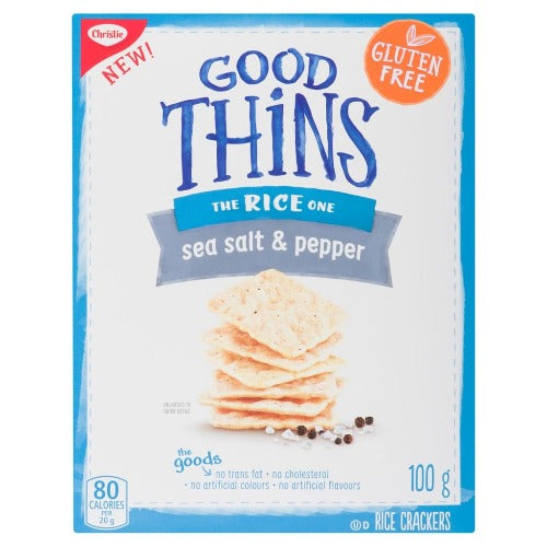Christie Good Thins Crackers, Sea Salt & Pepper, 100g