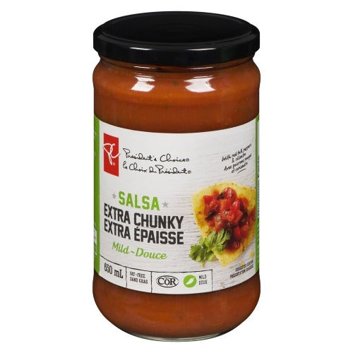 President's Choice, Extra Chunky Salsa, Mild, 650g