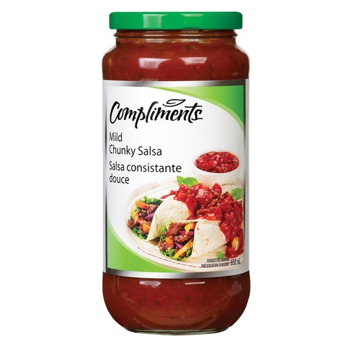Compliments Extra Chunky Salsa, Mild, 650g