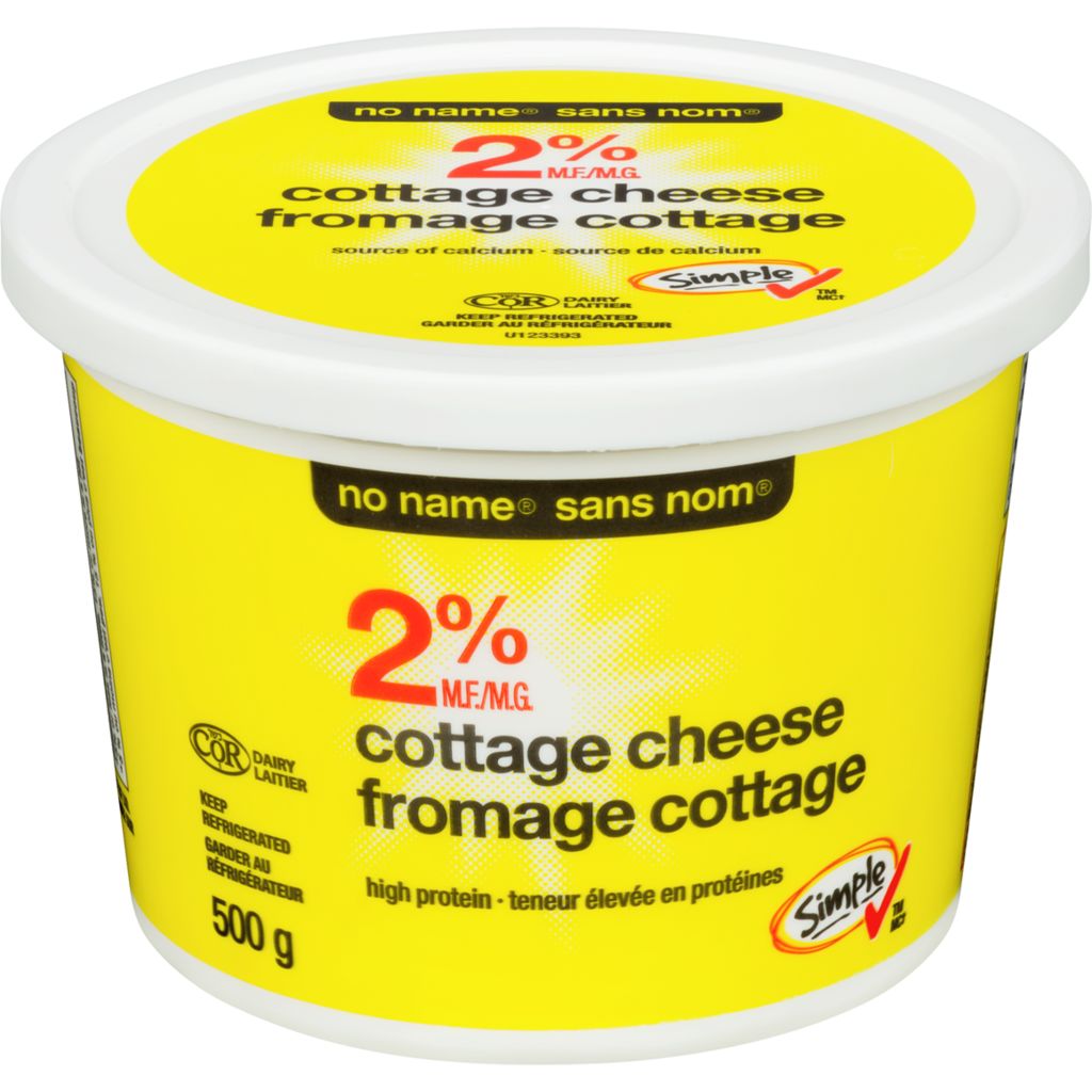 No Name Cottage Cheese, 2% M.F., 500 g