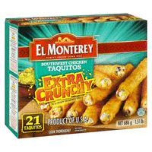 El Monterey Taquitos, Southwest Chicken, 686g, 21