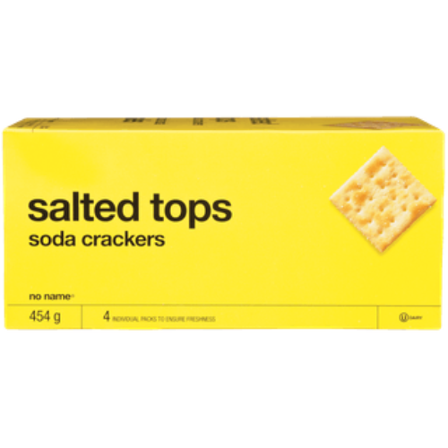 No Name Soda Crackers, Salted, 454 g