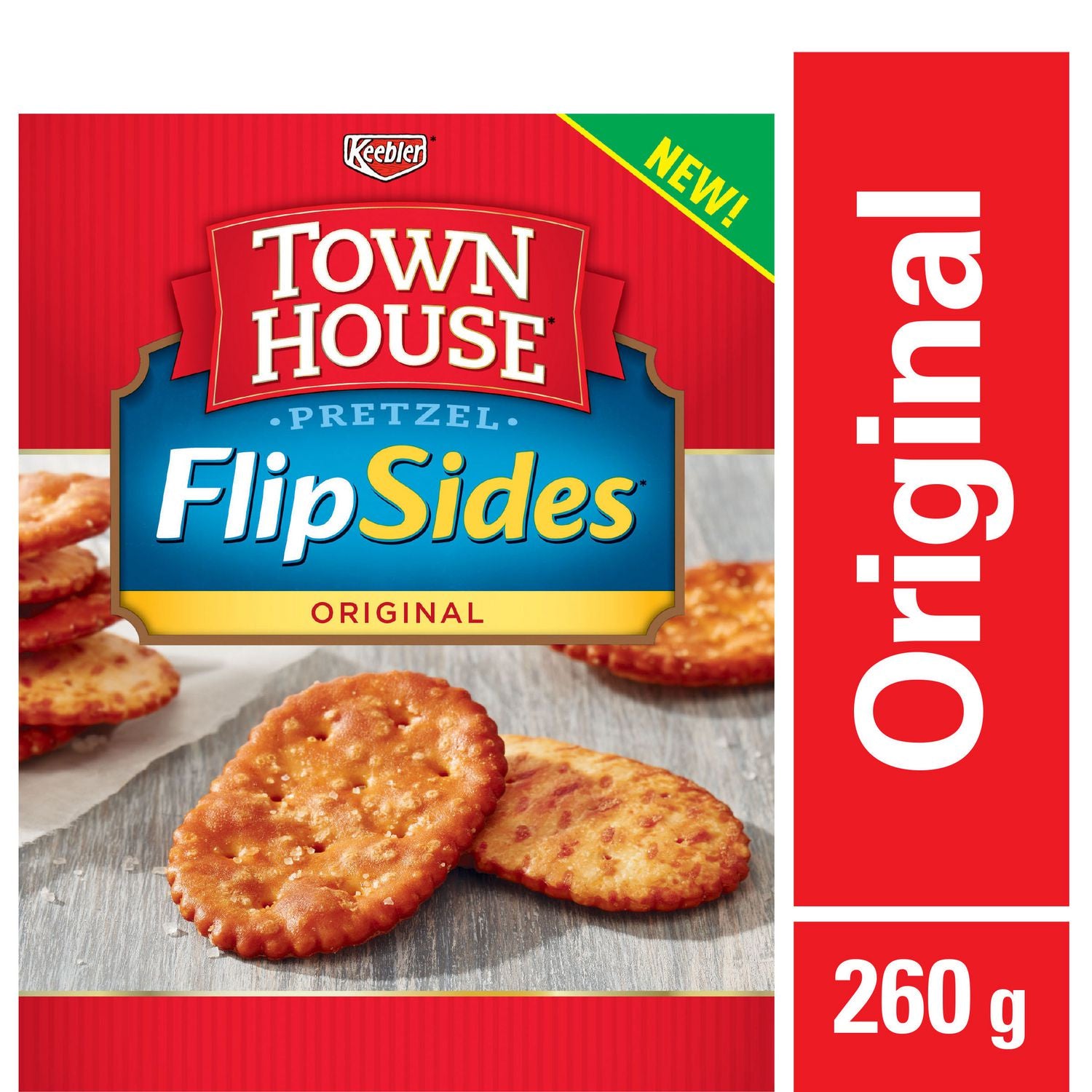 Flip Sides Pretzel Crackers, 260g