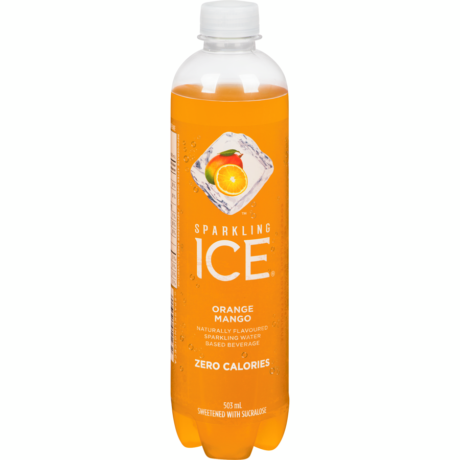 Sparkling Ice Water, Orange Mango, 503ml