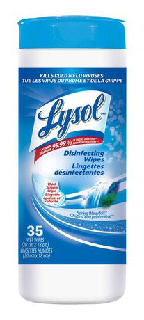 Lysol Disinfecting Wipes, Spring Waterfall- 35 wipes