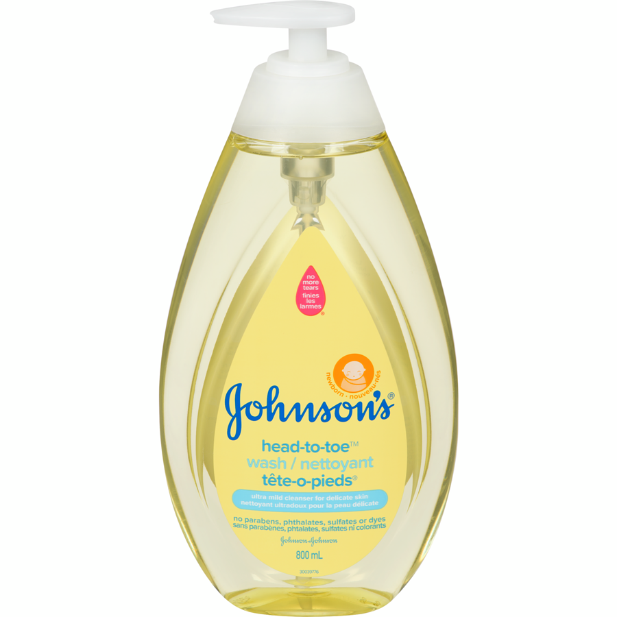 Johnson's Newborn Wash, Head-To-Toe, 800ml