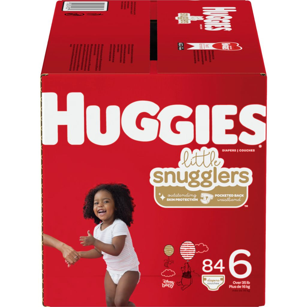 Huggies Diapers, Little Snugglers, Size 6, 84pk