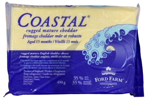 Coastal Rugged Cheddar Cheese, 490g