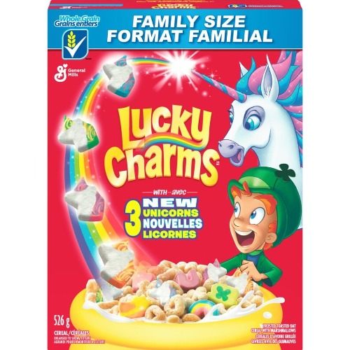 General Mills, Lucky Charms Cereal, with Marshmallows, 526g